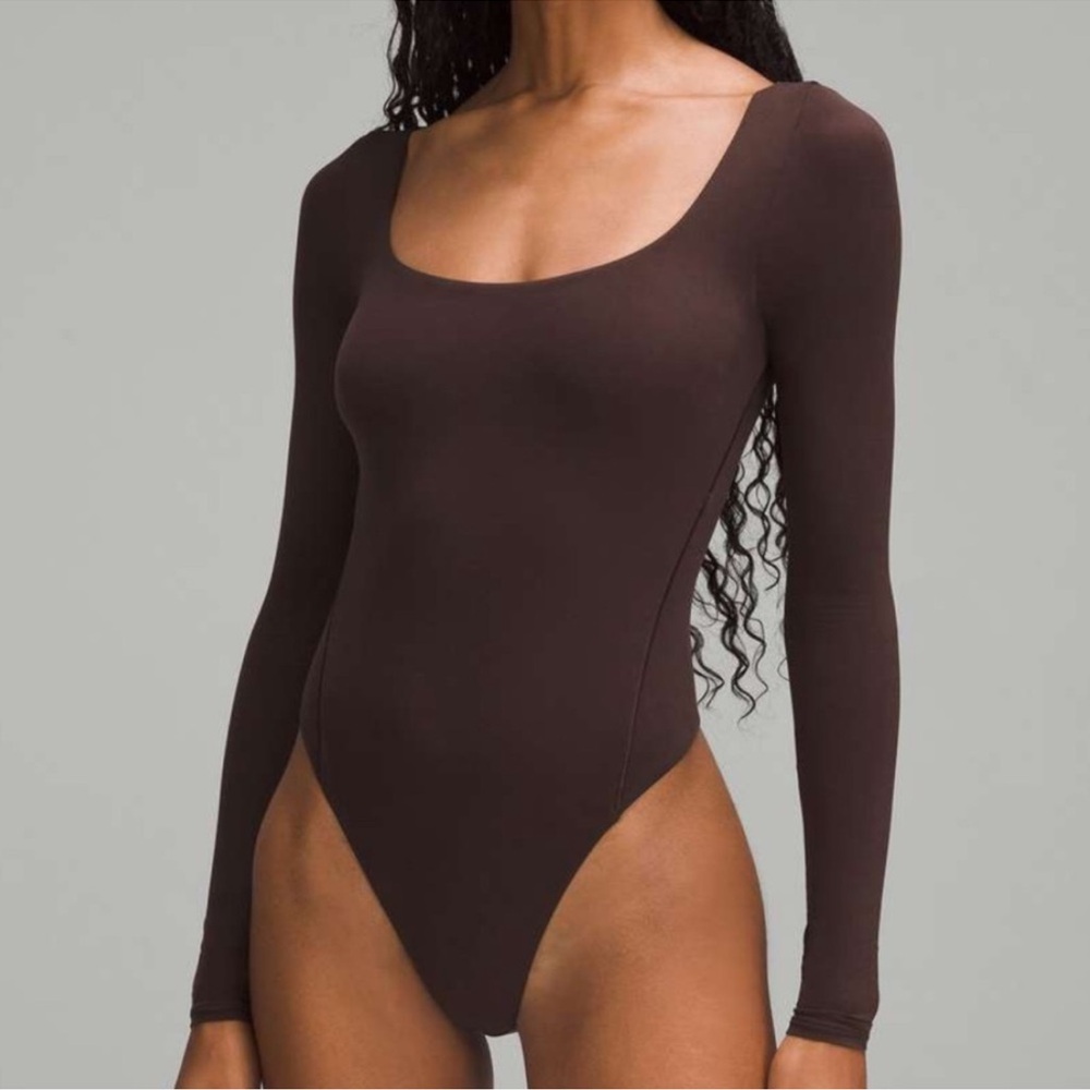 37. NWT Lululemon Wundermost Ultra-Soft Nulu Square-Neck Bodysuit LARGE/PTP:17”